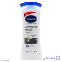 لوسیون بدن نرم کننده وازلین مدل Advanced Repair مناسب پوست های خیلی خشک حجم 400 میل