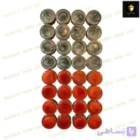 مهره تخته نرد چوب گردو رزین سبز اجری کد 656