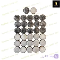 مهره تخته نرد رزین سفید مشکی کد 636