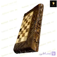 تخته نرد گردو منبت شاهکار کد 322