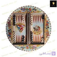 تخته نرد و شطرنج خاتم نقاشی اصیل ایرانی کد 642