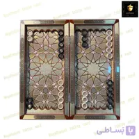 تخته نرد و شطرنج خاتم طلاکوب کد 667