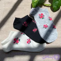 جوراب مچی زنانه طرح گل گلی