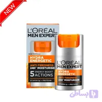 کرم ژل آبرسان و انرژی بخش مردانه لورال سری Men Expert LOréal Paris Men Expert Hydra Energetic Anti Tiredness Face Cream 50ml