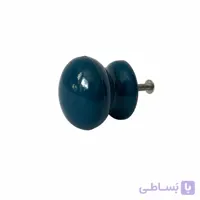 دستگیره کمدی تک پیچ پلیمری آبی
