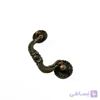 دستگیره کمدی دو پیچ آویزی برنز استیل
