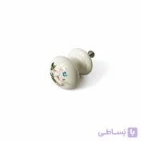 دستگیره کمدی تک پیچ سرامیکی گلدار
