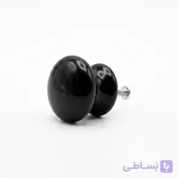 دستگیره کمدی تک پیچ سرامیکی مشکی