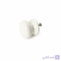 دستگیره کمدی تک پیچ سرامیکی سفید