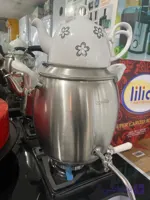 کتری استیل به همراه قوری چینی مارک درنیکا