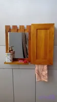 آینه روشویی چوبی