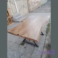میز ناهار خوری روستیک خزرچوب XW-RT-017