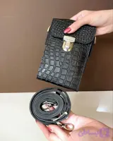 کیف رودوشی مدل کاژین سایز ۱ چرمی طبیعی گاوی با یراق نیکل