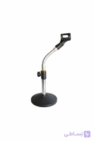 پایه میکروفن رو میزی مدل 3 تکه تمام استیل desk stand