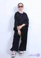 تیشرت کراپ لش زنانه آبرنگی نخ پنبه | فری سایز | ۶ رنگ