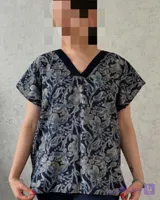 شومیز تابستونی سورمه‌ای‌آستین‌کیمونو