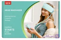 ماساژور سر JMQ مدل JKQ-567 با قابلیت کمپرس گرم و ماساژ بادی، باتری 1800mAh