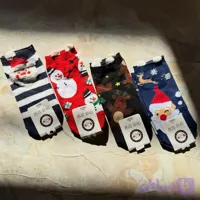جوراب دخترانه کریسمسی نخی