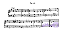 دانلود نت gavotte