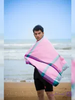حوله حمام بزرگ نخی ابراهیمی سایز 110 در160 بدون ریشه طرح نوین