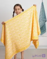 حوله حمام نوزادی نخی ژاکارد بدون ریشه 70 در 150 طرح خرگوشی
