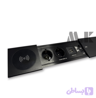 پریز توکار کشویی وایرلس دار M.K مدل S14