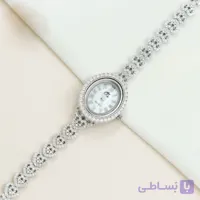 ساعت نقره زنانه صفحه بیضی کد 19252