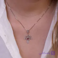 گردنبند نقره دخترانه درخت عشق کد 21912