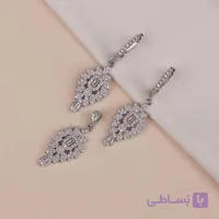 نیمست نقره اسپرت دخترانه طرح جواهری مدل 16655