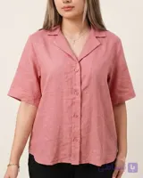 شومیز گلبهی کد 023