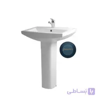 روشویی چینی کسری با پایه مدل سبلان ۶۲