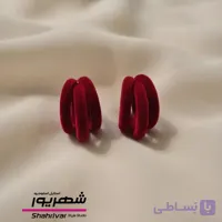 گوشواره زنانه مخمل سه حلقه