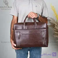 کیف اداری اسپرت تمام چرم مصنوعی کد 1383