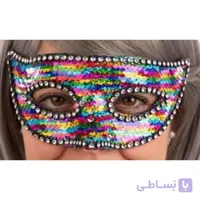 ماسک بالماسکه پولکی نگین دار (دارای رنگبندی)