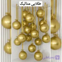 بادکنک فویلی Orbz رنگ طلایی متالیک (۲۲اینچ)