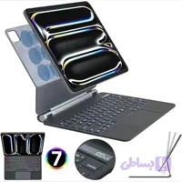 قاب و کیبورد ایپد پرو13 اینچی مغناطیسی برند QWERTY اورجینال امازون المان