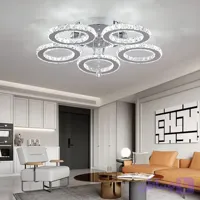 چراغ سقفی کریستالی LED رنگ سفید خنک 50 واتی کم مصرف اورجینال امازون المان
