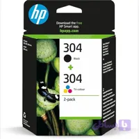 کاتریج جوهر افشان 304 برندhp پک 2عددی مشکی و رنگی اورجینال امازون المان