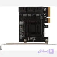 کارت ساتا تبدیل 6پورت PCI به SATA اورجینال امازون المان