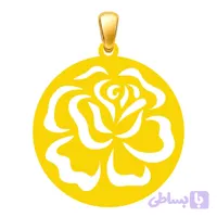 آویز گردنبند طلا 18 عیار زنانه مدل گل رز کد k76