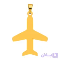 آویز گردنبند طلا 18 عیار زنانه مدل هواپیما کد k82