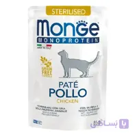 پوچ گربه کیتن مونژه طعم قزل آلا  (Monge Kitten Pate Trout) با وزن ۸۰ گرم