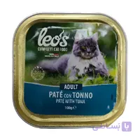 ووم ادالت گربه مونژه طعم تن Leos Adult Tuna Pate با وزن 100 گرم