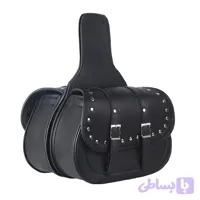 کیف خورجینی چرمی مدل Club (تنوع دکمه پرچدار)