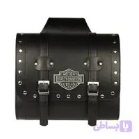 کیف خورجینی مدل کلاسوری کروزر (تنوع دکمه پرچدار، لوگو فلزی هارلی دیویدسون)
