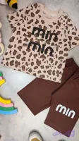 تیشرت و شلوارک دخترانه طرح MIU MIU پلنگی