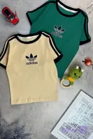 تیشرت تک زنانه و دخترانه طرح adidas (فری سایز) مناسب سایز 36تا42