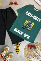 تیشرت شلوارک جیب دار پسرانه طرح CALL OF DUTY