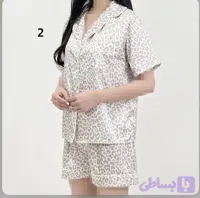 ست راحتی بلوز و شلوارک طرح پلنگی روشن
