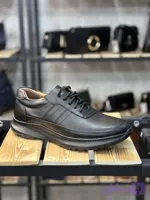 کفش مردانه چرم طبیعی آتروپات مدل بنددار